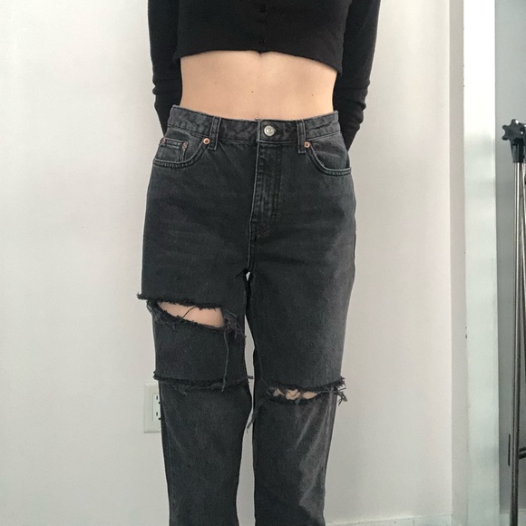 TOPSHOP Ripped Mom Jeans - Picture 4 of 4